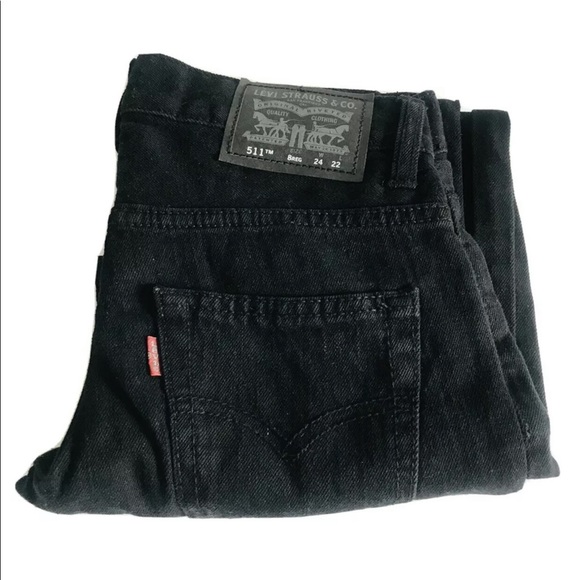 Levi 511 Boys, denim black size 8 - Picture 2 of 3